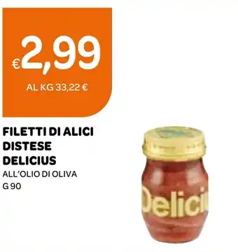 Ekom Filetti di alici distese DELICIUS offerta