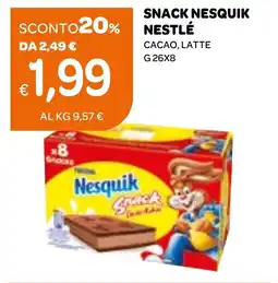 Ekom Snack nesquik NESTLÉ offerta