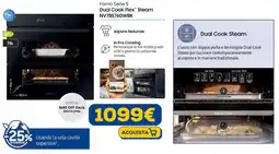 Euronics SAMSUNG Forno Serie 5 Dual Cook Flex Steam NV7B5760WBK offerta