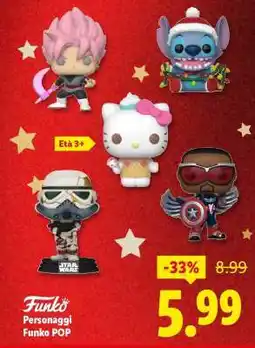 Lidl Funko Personaggi Funko POP offerta