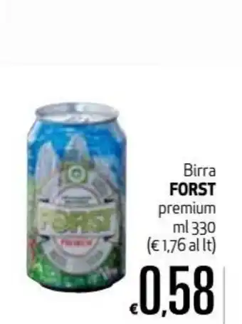 Maxi Supermercati Forst Birra premium 330ml offerta