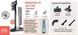 Euronics SAMSUNG Bespoke Al Jet Lite VS80F28DLP offerta
