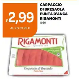 Ekom Carpaccio di bresaola punta d'anca RIGAMONTI offerta