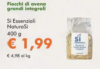 Fiocchi di avena grandi integrali Sì Essenziali NaturaSì