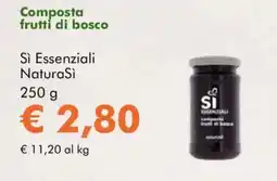 NaturaSì Composta frutti di bosco Sì Essenziali NaturaSì offerta