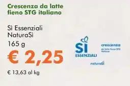NaturaSì Crescenza da latte fieno STG italiano Sì Essenziali NaturaSi offerta