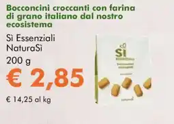 NaturaSì Bocconcini croccanti con farina di grano italiano dal nostro ecosistema Sì Essenziali NaturaSi offerta