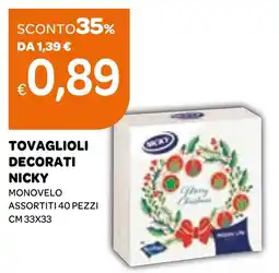 Ekom Tovaglioli decorati NICKY offerta