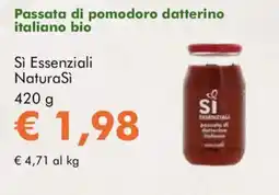 NaturaSì Passata di pomodoro datterino italiano bio Sì Essenziali Natura Si offerta