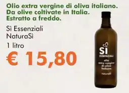 NaturaSì Olio extra vergine di oliva italiano Sì Essenziali NaturaSi offerta