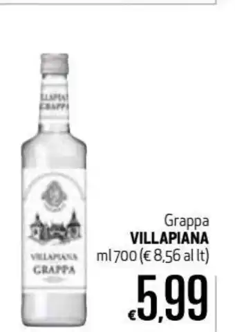 Maxi Supermercati Villapiana Grappa 700ml offerta
