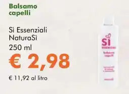 NaturaSì Balsamo capelli Sì Essenziali NaturaSì offerta