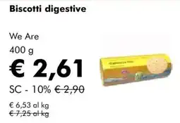 NaturaSì Biscotti digestive We Are offerta