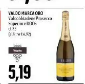 Valdo marca oro valdobbiadene prosecco superiore