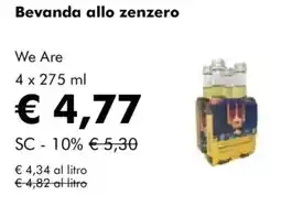 NaturaSì Bevanda allo zenzero We Are offerta