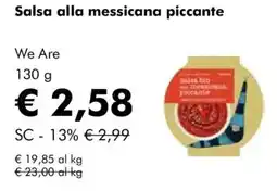 NaturaSì Salsa alla messicana piccante We Are offerta