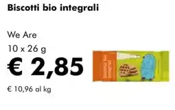 NaturaSì Biscotti bio integrali We Are offerta