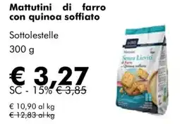 NaturaSì Mattutini di farro con quinoa soffiato Sottolestelle offerta