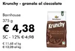 NaturaSì Krunchy - granola al cioccolato Barnhouse offerta