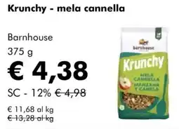 NaturaSì Krunchy - mela cannella Barnhouse offerta