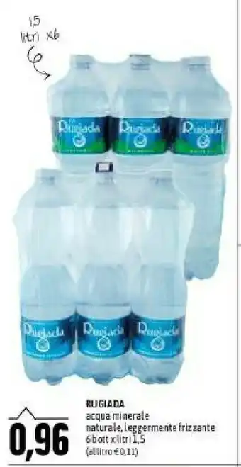 Emi Supermercati Rugiada - acqua minerale naturale offerta