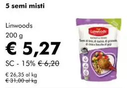 NaturaSì 5 semi misti Linwoods offerta