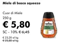 NaturaSì Miele di bosco squeeze Cuor di Miele offerta