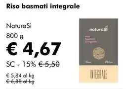 NaturaSì Riso basmati integrale NaturaSì offerta