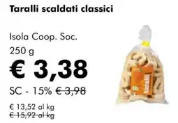 NaturaSì Taralli scaldati classici Isola Coop. Soc. offerta