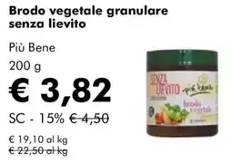 NaturaSì Brodo vegetale granulare senza lievito Più Bene offerta