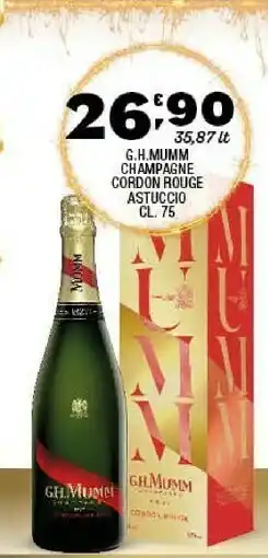 Champagne cordon rouge astuccio