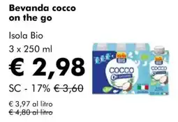 NaturaSì Bevanda cocco on the go Isola Bio offerta