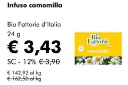 NaturaSì Infuso camomilla Bio Fattorie d'Italia offerta