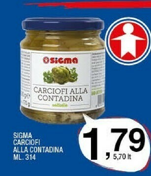 Sigma Sigma carciofi alla contadina offerta