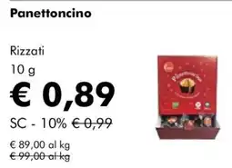 NaturaSì Panettoncino Rizzati offerta