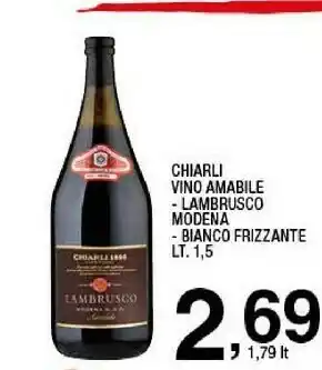 Sigma Vino amabile/ lambrusco modena/ bianco frizzante offerta