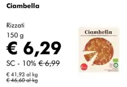 NaturaSì Ciambella Rizzati offerta