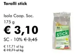 NaturaSì Taralli stick Isola Coop. Soc. offerta