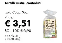 NaturaSì Taralli rustici contadini Isola Coop. Soc. offerta