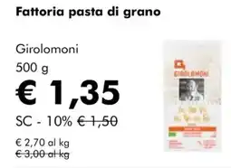 NaturaSì Fattoria pasta di grano Girolomoni offerta
