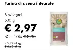 NaturaSì Farina di avena integrale Biovitagral offerta