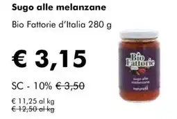 NaturaSì Sugo alle melanzane Bio Fattorie d'Italia offerta