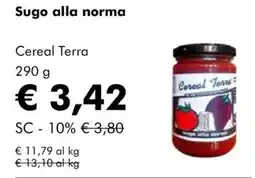 NaturaSì Sugo alla norma Cereal Terra offerta