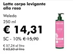 NaturaSì Latte corpo levigante alla rosa Weleda offerta