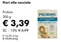 NaturaSì Fiori alla nocciola Probios offerta