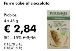 NaturaSì Farro cake al cioccolato Probios offerta