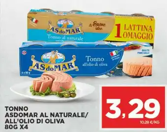 Interspar Tonno all'olio di oliva 80 g(ml) offerta
