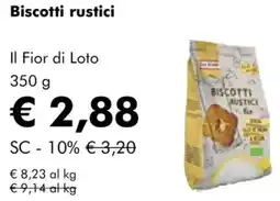 NaturaSì Biscotti rustici Il Fior di Loto offerta