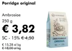 NaturaSì Porridge original Ambrosiae offerta