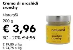 NaturaSì Crema di arachidi crunchy Natura Si offerta